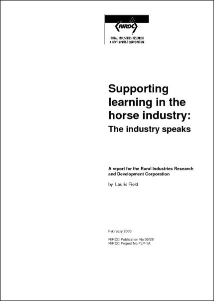 Supporting Learning in the Horse Industry – The Industry Speaks - image