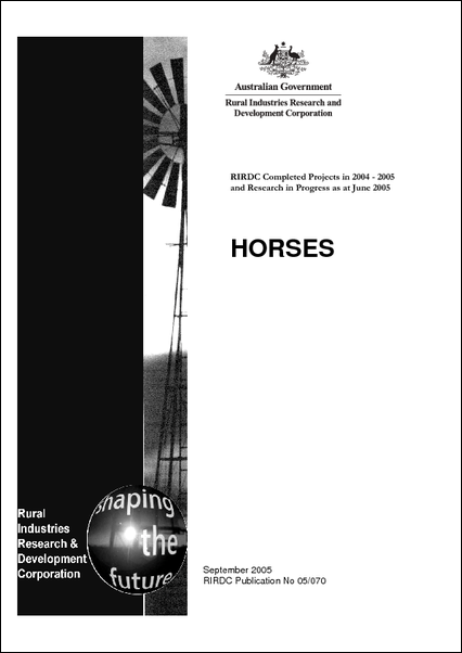Research in Progress - Horse 2004-2005 - image