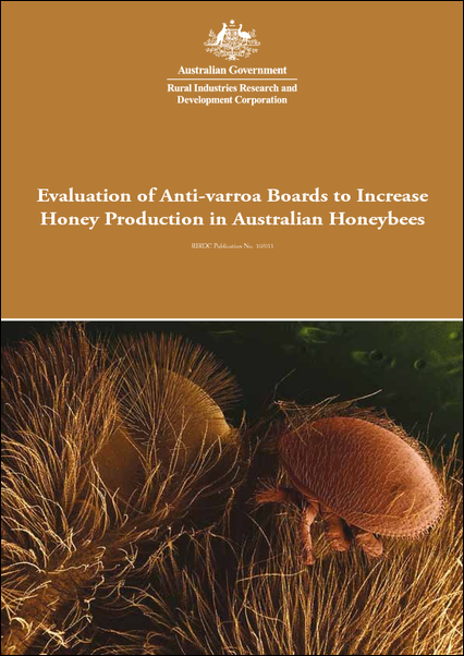 Evaluation of Anti-varroa Boards to Increase Honey Production in Australian Honeybees - image