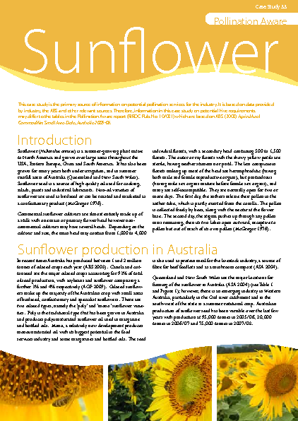 Sunflower incorporated case study pdf image