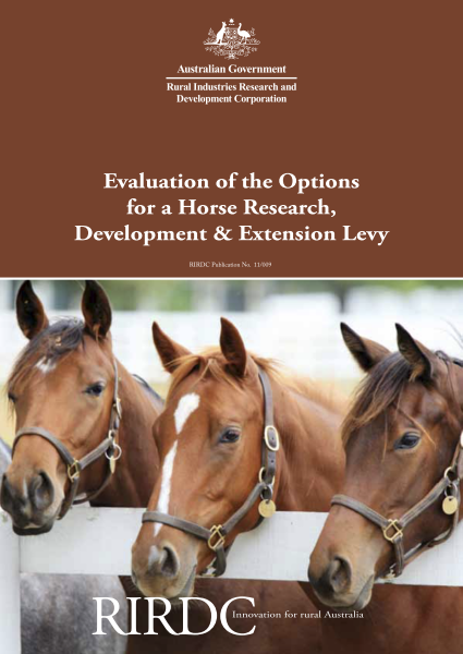 Evaluation of Options for a Horse R&D Levy - image