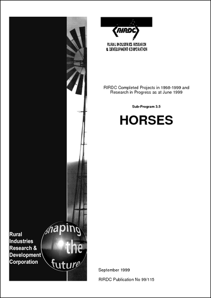 Research in Progress - Horse 1998-1999 - image
