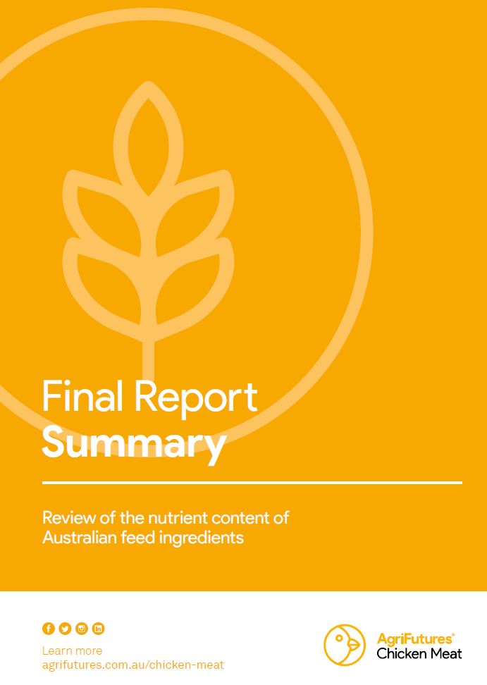 Final Report Summary: Review of the nutrient content of Australian feed ingredients - image