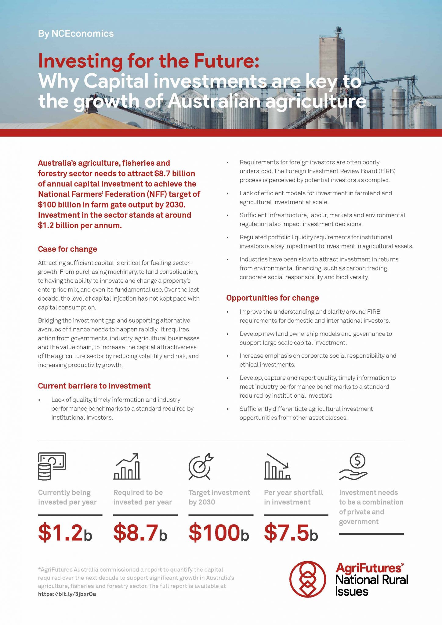 Fact sheet: Investing for the Future - Why Capital investments are key to the growth of Australian agriculture - image
