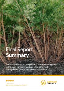 Final report summary: Sustainable invertebrate pest and disease management in tea tree - image