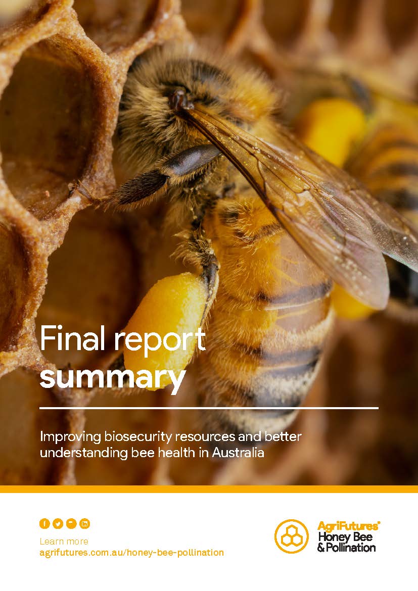 Final report summary: Improving biosecurity resources and better understanding bee health in Australia - image