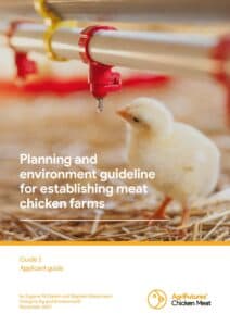 Planning and environment guideline for establishing meat chicken farms: Guide 2 – Applicant guide - image