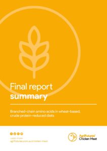Final report summary: Branched-chain amino acids in wheat-based, crude protein-reduced diets - image