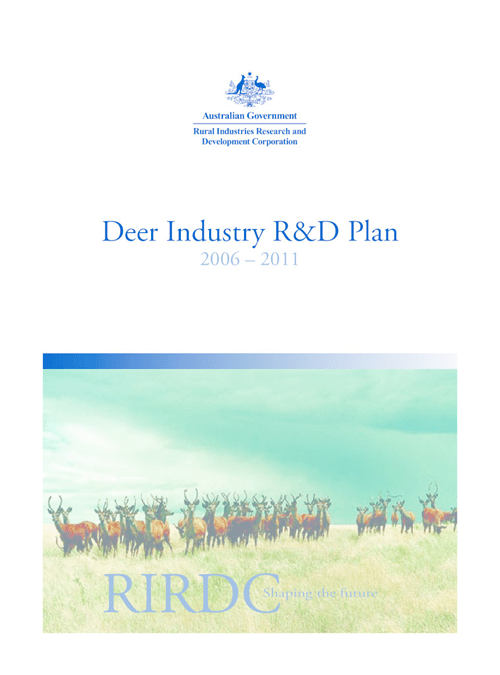 Deer Industry R&D Plan 2006-2011 - image
