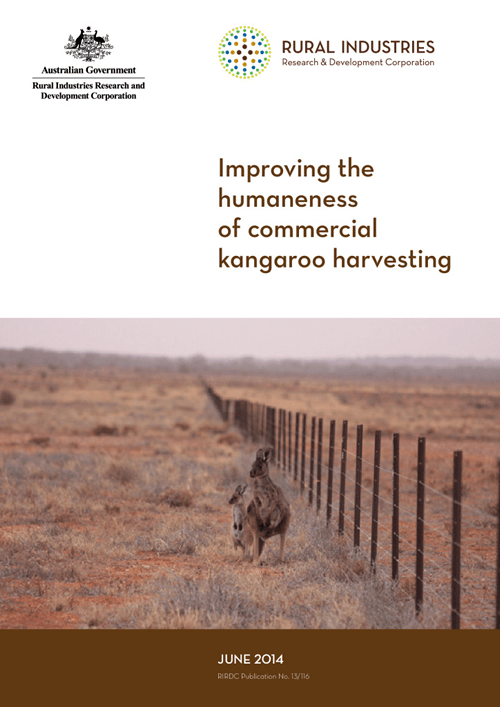 Improving the humaneness of commercial kangaroo harvesting - image