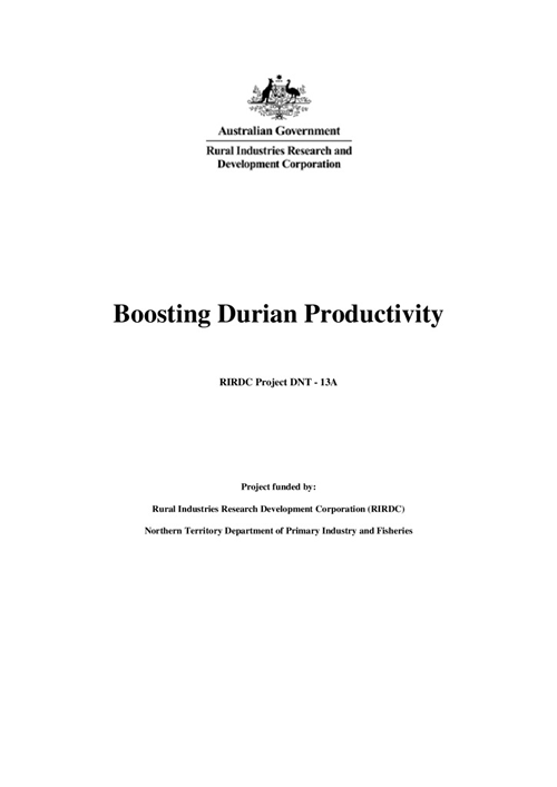 Boosting Durian Productivity - image